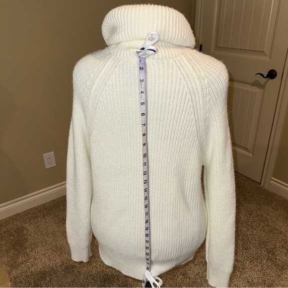 Simons Sweater Contemporaine Exclusive Wool Blend Chunky Ribbed Oversized Size L - Picture 8 of 14